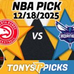 Atlanta Hawks vs Charlotte Hornets Pick 12/18/25 NBA Pick Prediction