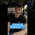 Kyrie surprised the squad with golf carts for the holidays 🎁 #surprise #dallasmavs #present