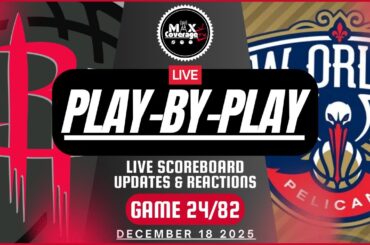 🔴LIVE - Houston Rockets vs New Orleans Pelicans - Play-By-Play & Reactions (12/18/25)