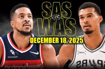 San Antonio Spurs vs Washington Wizards Full Game Highlights – December 18, 2025 | NBA Season