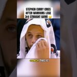 Stephen Curry CRIES after Golden State Warriors lose again 😔