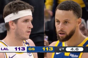Lakers vs Warriors INSANE 2024 CHRISTMAS ENDING UNCUT