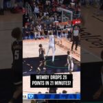 Double-double night for Wemby! #nba #spurs