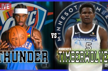 Oklahoma City Thunder Vs Minnesota Timberwolves LIVE Commentary Scoreboard | PLUS: Pre Game Coverage