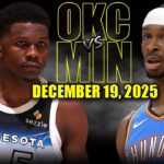 Oklahoma City Thunder vs Minnesota Timberwolves Full Game Highlights – December 19 2025 | NBA Season