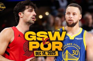 Golden State Warriors vs Portland Trail Blazers Full Game Highlights | Dec 14, 2025 | FreeDawkins