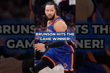Jalen Brunson Calls Ball Game With The Three Over The Indiana Pacers! #nba #knicks #shorts