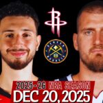 (LIVE) Nikola Jokic vs Alperen Şengün | Houston Rockets vs Denver Nuggets NBA Live Stream