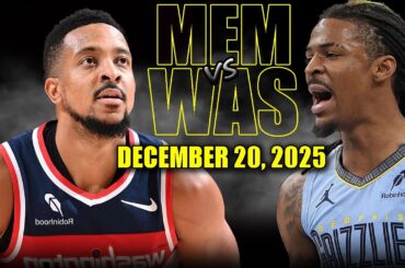 Memphis Grizzlies vs Washington Wizards Full Game Highlights – December 20, 2025 | NBA Season