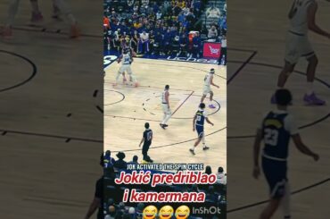 😂😂Nikola Jokić dribbled past the cameraman along with the Orlando Magic🔥