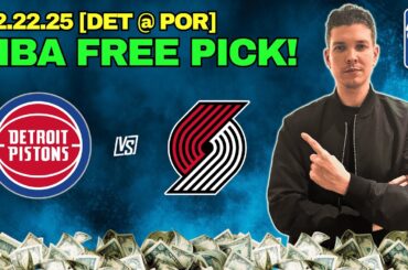 Detroit Pistons vs Portland Trail Blazers 12/22/25 NBA Picks & Predictions | August Young Best Bet