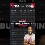 BULLS WIN! 152-150 vs. Hawks 📈🏀