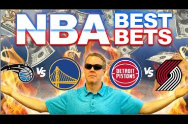 BEST Monday NBA Picks! Magic vs Warriors | Pistons vs Trail Blazers