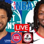 LIVE: DETROIT PISTONS vs PORTLAND TRAIL BLAZERS | NBA | PLAY BY PLAY | SCOREBOARD