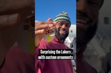 Surprising the Lakers with Custom Ornaments