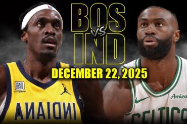 Boston Celtics vs Indiana Pacers Full Game Highlights – December 22, 2025 | NBA Season