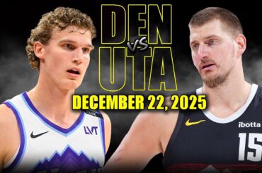 Denver Nuggets vs Utah Jazz Full Game Highlights – December 22, 2025 | NBA Season
