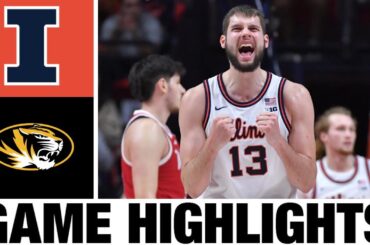 #20 Illinois vs Missouri Highlights | Men's Basketball | College Basketball 2025