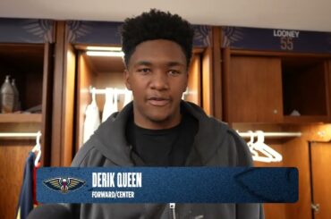 Derik Queen on getting stops down the stretch | Pelicans-Mavericks Postgame Interview 12/22/25
