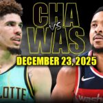 Charlotte Hornets vs Washington Wizards Full Game Highlights – December 23, 2025 | NBA Season