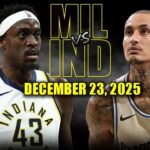Milwaukee Bucks vs Indiana Pacers Full Game Highlights – December 23, 2025 | NBA Season