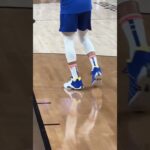 Steph is wearing the TMac 3s during warmups 👟 #stephencurry #goldenstatewarriors #nba