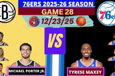 Philadelphia 76ers vs. Brooklyn Nets LIVE PLAY-BY-PLAY (12-23-25) #nets #76ers #sixers
