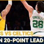 What changed between Indiana Pacers great first half and awful second half in loss v Boston Celtics?