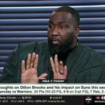 NBA Today | Perkins reacts to Dillon Brooks hits Steph Curry in chest, Warriors loss to Suns 99-98