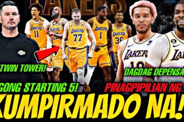 KUMPIRMADO NA! LAKERS MAY BAGONG ADJUSTMENT! MAGBABAGO NG STARTING 5! SOCHAN AT NAZ REID SA LAKERS!