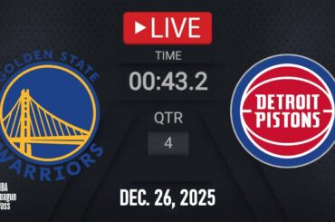 NBA LIVE! Golden State Warriors vs Detroit Pistons | Dec. 26, 2025 | Pistons vs Warriors NBA 2K26