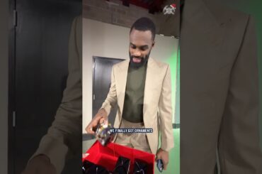 Had to give the fellas a lil’ something 😊 #nba #denvernuggets #christmas