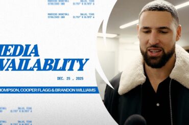 Jason Kidd, Klay Thompson, Cooper Flagg, & Brandon Williams | Media Availability @ GSW | 12/25/25