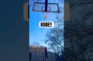 Recreating Kobe’s INCREDIBLE One Legged Buzzer Beater!🔥🐍 #kobebryant #buzzerbeater #shorts