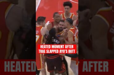 Trae slapped his butt and got heated 😂