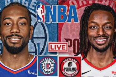 LIVE: LOS ANGELES CLIPPERS vs PORTLAND TRAIL BLAZERS | NBA | PLAY BY PLAY | SCOREBOARD
