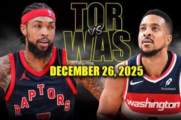 Toronto Raptors vs Washington Wizards Full Game Highlights – December 26, 2025 | NBA Season