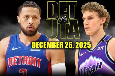 Detroit Pistons vs Utah Jazz Full Game Highlights – December 26, 2025 | NBA Season