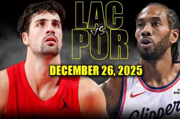 Los Angeles Clippers vs Portland Trail Blazers Full Game Highlights – December 26, 2025 | NBA Season