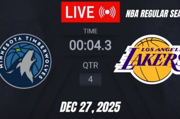 NBA LIVE! Los Angeles Lakers vs Minnesota Timberwolves | December 27,2025 Lakers vs Timberwolves 2K