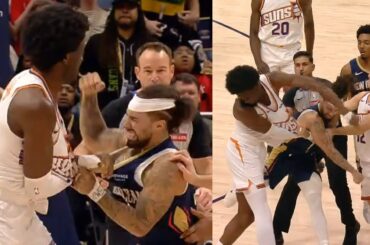 Jose Alvarado and Mark Williams throw punches during fight and get ejected 😳