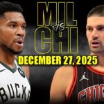 Milwaukee Bucks vs Chicago Bulls Full Game Highlights – December 27, 2025 | NBA Season