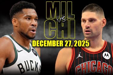 Milwaukee Bucks vs Chicago Bulls Full Game Highlights – December 27, 2025 | NBA Season