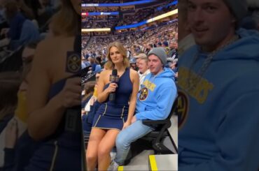 NBA Reporter Roasts Fan - Ball Arena #nba #nbahighlights #denvernuggets #funnyshorts #funny