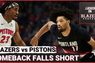 Trail Blazers 4th Quarter Comeback Falls Short Against the Detroit Pistsons