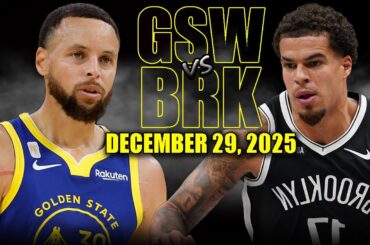 Golden State Warriors vs Brooklyn Nets Full Game Highlights – December 29, 2025 | NBA Season