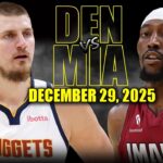 Denver Nuggets vs Miami Heat Full Game Highlights – December 29, 2025 | NBA Season