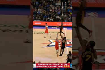 How Nickeil??!! #nba #hawks #nickeilalexanderwalker #halfcourtshot