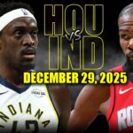 Houston Rockets vs Indiana Pacers Full Game Highlights – December 29, 2025 | NBA Season