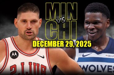Minnesota Timberwolves vs Chicago Bulls Full Game Highlights – December 29, 2025 | NBA Season